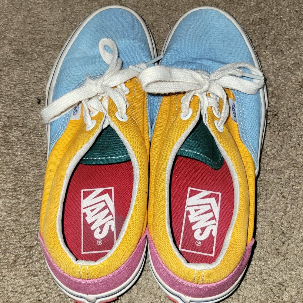 Color block Vans size 5/M 6.5/W